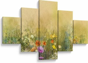 Obraz - Malowana łąka (125x70 cm)