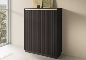 Komoda Miraza 2-drzwiowa MDF frezowany front nowoczesna salon