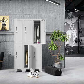 Szafka BHP ubraniowa pracownicza: szara BARTEK 1 Plus