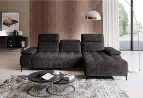 Narożnik FOCUS S z elektryczną regulacją siedziska w tkaninie Promocyjnej SALVADOR 16 WERSAL