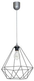 Lampa wisząca BASKET 1xE27/60W/230V szary