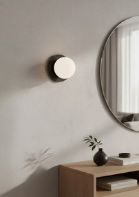 Czarny okrągły kinkiet kulka - 3X D009 P6-T39