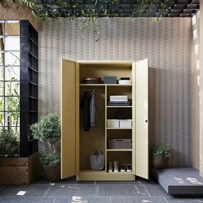 Socjalna szafa ubraniowa Dawid Fresh Style 90x45x185 cm beżowa