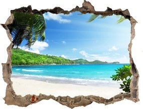 naklejka fototapeta 3D na ścianę Seszele plaża