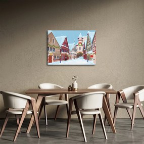 Obraz - Zimowa aleja (70x50 cm)