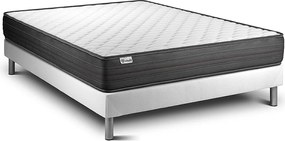 lózka z materacem VITALPOWER 135 x 190 cm Rama lózka Bialy