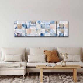 Obraz - Geometryczne kształty na ścianie (170x50 cm)