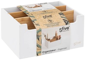 Biały organizer z 5 przegródkami NATUREO