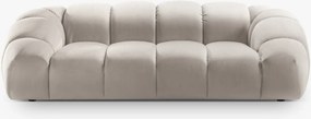 Sofa 3-osobowa beż welur 254/114/72 Diana Micadoni