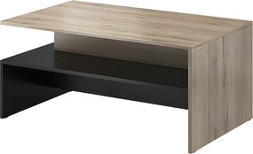 Stolik kawowy BAROS 100x60 dąb san remo jasny/czarny