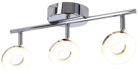 Lampa sufitowa LED w kolorze srebra z połyskiem 47x16 cm Thema – Candellux Lighting