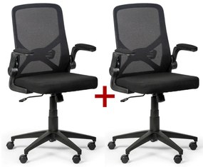 Fotel biurowy FLEXI 1+1 GRATIS, czarny