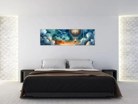 Obraz - Lot pod nocnym niebem (170x50 cm)