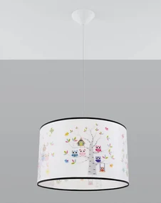 Lampa wisząca SOWY 40 biała SOLLUX  LIGHTING