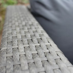 Zestaw mebli ogrodowych z technorattanu Liliane popiel PATIO