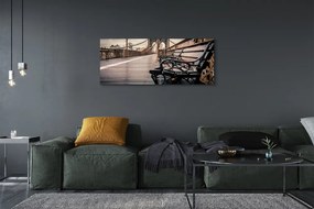 Zdjęcie na płótnie Ławka z Widokiem na Most