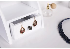 Ozdobny stolik ze stołkiem RODES NEW, biały