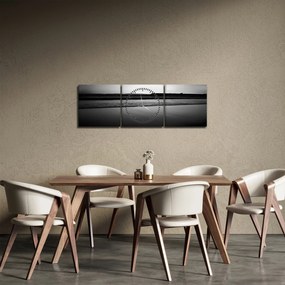 Obraz krajobrazu (z zegarem) (90x30 cm)