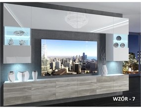 Nowoczesna meblościanka w połysku do salonu Premium 01