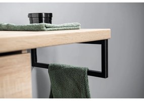 Czarny stalowy stelaż pod blat 44x2 cm – Sapho