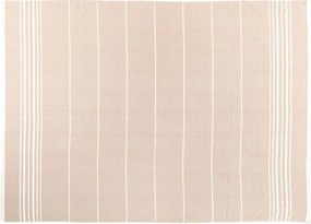 Beżowy bawełniany koc 150x200 cm Solene – Tiseco Home Studio