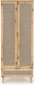Designerska szafa CALVIRO S-1 w naturalnym odcieniu dąb artisan – idealna do wnętrz w stylu loft, boho i skandynawskim