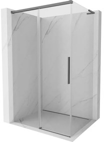 Mexen Rox L kabina prysznicowa rozsuwana 100 x 75 cm, transparent, gun metal - 8C2L-100-075-95-00