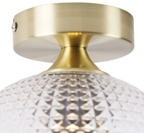 Inteligentna lampa sufitowa w stylu art deco mosiądz w tym Wifi A60 - Sphere ArtDeco Oswietlenie wewnetrzne