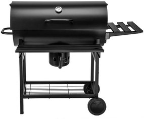Węglowy grill beczka na kółkach P0-R44
