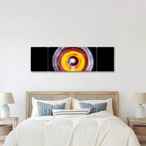 Obraz świateł w kręgu (170x50 cm)