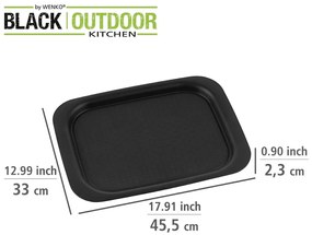 Czarna taca do serwowania Wenko Black Outdoor Kitchen