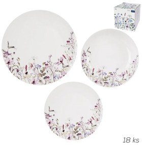 Porcelanowy zestaw talerzy 18 szt. Louka – Orion