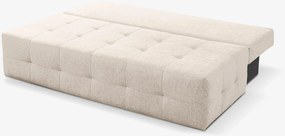 Sofa z Funkcją Spania MORANA Kremowa Nowoczesna