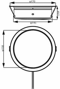 Philips 8720169212824 lampa sufitowa LED Diamond, 1x 6,5 W 1150 lm 3000 K