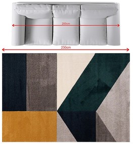 Dywan Sevilla silver/green 160x230cm