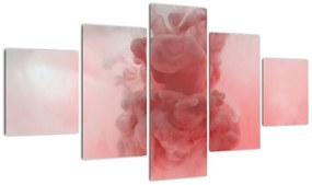 Obraz czerwonego dymu (125x70 cm)