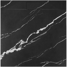 Brodzik prysznicowy Bazalt CARRARA BLACK 90x90