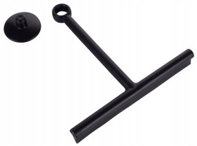 Ściągaczka z przyssawką do szyb luster kabin prysznicowych czarna