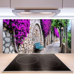 Panel Szklany Odpoczynek w Parkowej Alejce