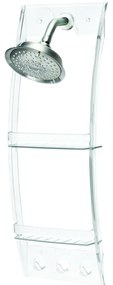 Przezroczysty wiszący uchwyt do łazienki iDesign, 23x73 cm