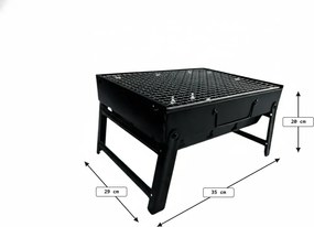 Przenośny grill na węgiel drzewny EASY TRAVEL 35x29 cm