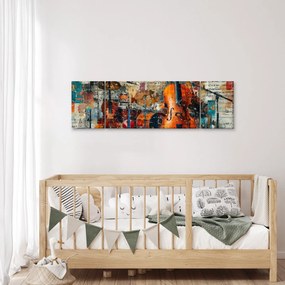 Obraz - Instrumenty muzyczne (170x50 cm)
