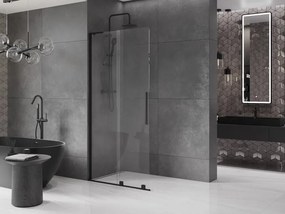 Mexen Velar L ścianka prysznicowa rozsuwana Walk-in 110 x 200 cm, transparent 8 mm, czarna - 871-110-003-03-70