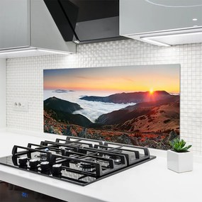 Dekor Szklany do Kuchni Majestat Gór nad Chmurami