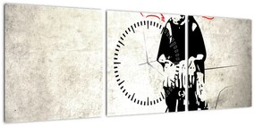 Obraz - Poczucie wolności (z zegarem) (90x30 cm)