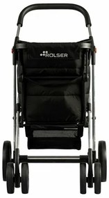 Rolser Składany wózek na kółkach Basket Polar 4Big, czarny