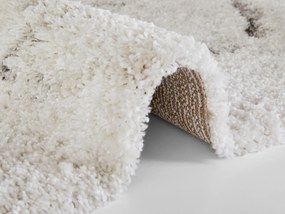 Dywan shaggy Nomadic  kremowo-szary 80 cm x 150 cm