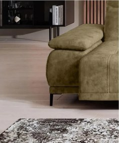 Narożnik FOCUS S z elektryczną regulacją siedziska w tkaninie Promocyjnej SALVADOR 10 WERSAL