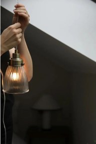 Lampa wisząca w kolorze mosiądzu ze szklanym kloszem ø 11 cm Bellis – Markslöjd