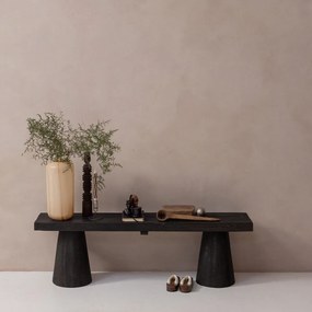 Ciemnobrązowa ławka Clyde – WOOOD